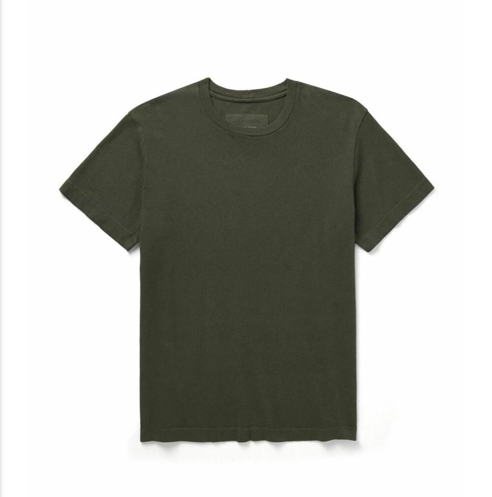 Nili Lotan Bradley Green Cotton Jersey T-Shirt - Men's Small (new) $185.00